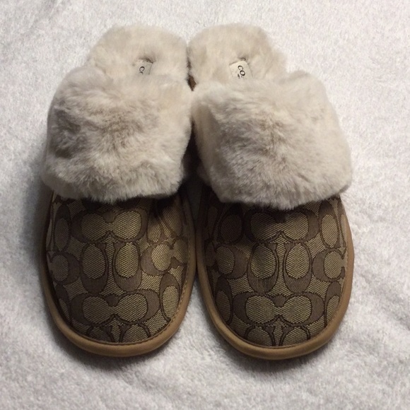 Coach Shoes - Coach Slippers  SIZE 9 Never worn